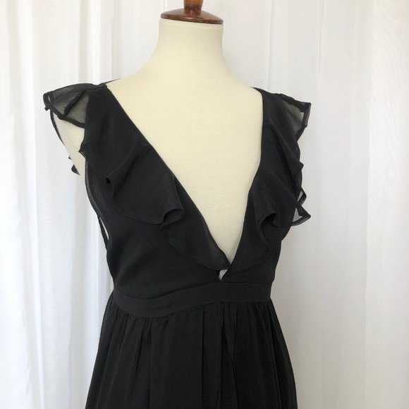 The Jetset Diaries Tan Lines Maxi Deep V-Neck Sz M - Picture 2 of 7